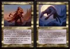Huntmaster of the Fells // Ravager of the Fells - Foil - Retro Frame